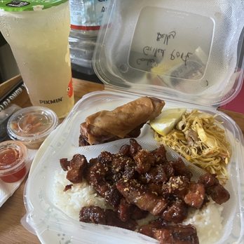Kusina - $15.95 Grilled Pork Belly plate - Filipino Near Me - Modesto, California