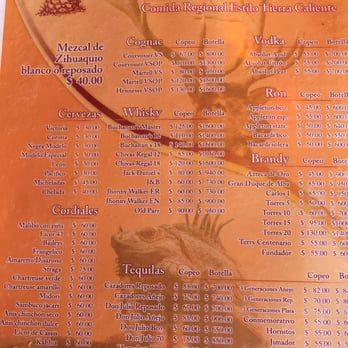 La Noria - Menu - Bars Near Me - Morelia, MIC La Noria - Menu - Bars Near Me - Morelia, MIC