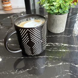 A nice mug for my cafe latte A nice mug for my cafe latte