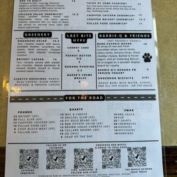 Underdog BBQ - Menu - Barbeque Near Me - Erie, Pennsylvania Underdog BBQ - Menu - Barbeque Near Me - Erie, Pennsylvania