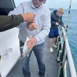 Catching a good fish.