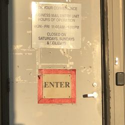 US Post Office - Monday - Friday 11am-5pm as of 11/1/23