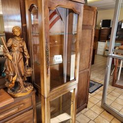 Class & Trash - Tall curio cabinet