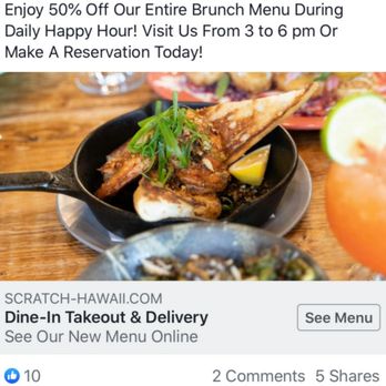 Scratch Kitchen - Refused to honor after taking our $$$ at full price. - Breakfast & Brunch Near Me - Honolulu, Hawaii Scratch Kitchen - Refused to honor after taking our $$$ at full price. - Breakfast & Brunch Near Me - Honolulu, Hawaii