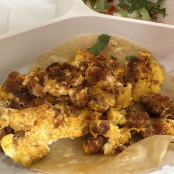 Early Bird Breakfast Tacos - Chorizo & Egg Taco - Breakfast & Brunch Near Me - Tracy, California