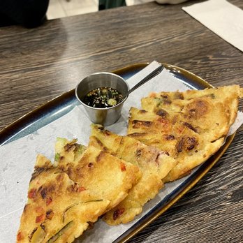 Tada - Seafood Pancake ($14.99) - super crispy! - Korean Near Me - New York, New York