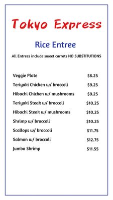 Menu photo 5 Tokyo Express Salisbury, NC