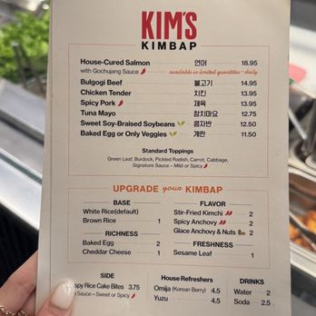 Kim's Kimbap - menu - Korean Near Me - New York, New York Kim's Kimbap - menu - Korean Near Me - New York, New York
