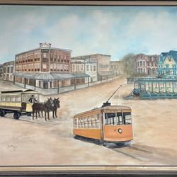 Lewis'family Restaurant - Another painting of old downtown Fort Smith