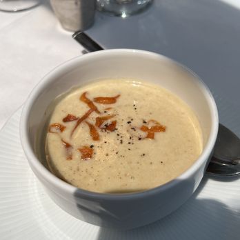 Napa Valley Wine Train - Potato soup - New American Near Me - Napa, California