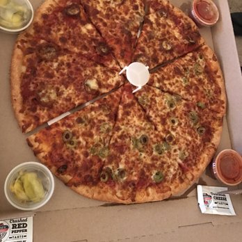 Sarpino's Pizzeria - Large half and half pizza - Pizza Near Me - Countryside, Illinois Sarpino's Pizzeria - Large half and half pizza - Pizza Near Me - Countryside, Illinois