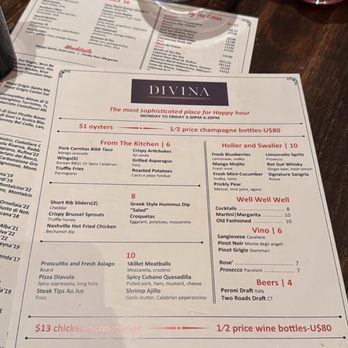 Divina - Happy hour menu - Italian Near Me - Stamford, Connecticut Divina - Happy hour menu - Italian Near Me - Stamford, Connecticut