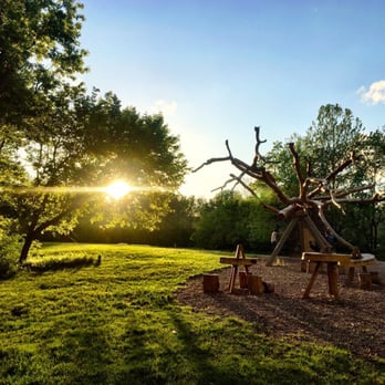 Newfields - That's a swing set to the right!! - Parks Near Me - Indianapolis, Indiana