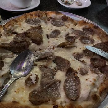 Antonio's Pizza - white sauce and sausage pizza - Pizza Near Me - Fort Lauderdale, Florida