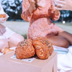 Curious Cat Bakery - Everything bagel croissant