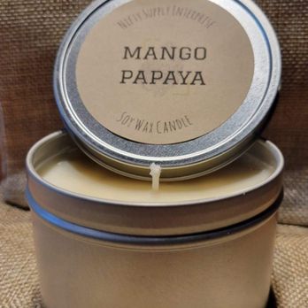 Nifty Supply - Mango papaya soy wax candle - Candle Stores Near Me - Edgetts Landing, New Brunswick