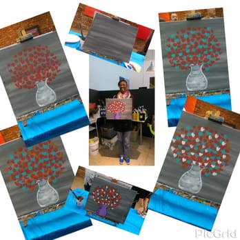 Brushstrokes + Beverages - Open Paint Night: Valentines Day 2015 - Art Classes Near Me - Long Beach, California Brushstrokes + Beverages - Open Paint Night: Valentines Day 2015 - Art Classes Near Me - Long Beach, California