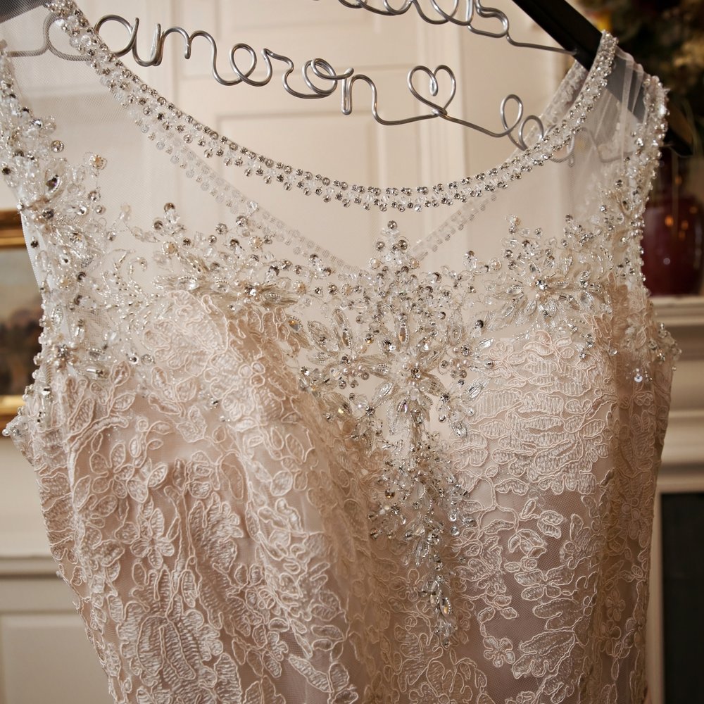 Weddings By Debbie - Closeup of neckline of dress - Bridal Near Me - Katy, Texas Weddings By Debbie - Closeup of neckline of dress - Bridal Near Me - Katy, Texas