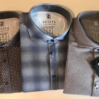 F Camalo - The look of Fall! Long sleeve 100% cotton Jersey shirt with 100% stretch by DESOTO - Men's Clothing Near Me - Lafayette, Louisiana