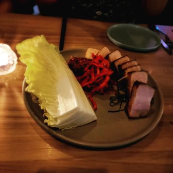 Incheon Restaurant - Pork belly, spicy radish, pickled napa cabbage, walnut saamjang - Korean Near Me - Annandale, Virginia Incheon Restaurant - Pork belly, spicy radish, pickled napa cabbage, walnut saamjang - Korean Near Me - Annandale, Virginia