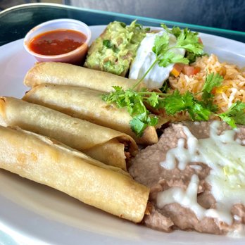 Chapin & Mex Restaurant - Flautas de pollo Outstanding. Moist shredded mixed chicken fried to perfection - Mexican Near Me - Santa Fe, New Mexico Chapin & Mex Restaurant - Flautas de pollo Outstanding. Moist shredded mixed chicken fried to perfection - Mexican Near Me - Santa Fe, New Mexico