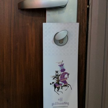 Clontarf Castle Hotel - "Off galavanting!" door hanger. Cute! - Hotels Near Me - Dublin, D Clontarf Castle Hotel - "Off galavanting!" door hanger. Cute! - Hotels Near Me - Dublin, D
