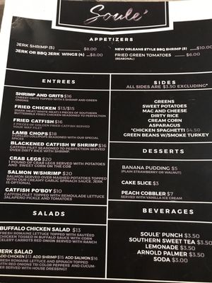 Menu photo 8 Soule Chicago, IL