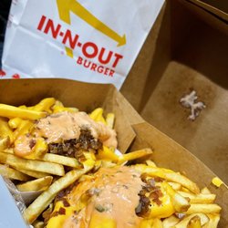 Two double-doubles with animal style fries....I love Saturday nights!