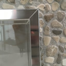 This is how one cuts the aluminum framing. In a perfect 45 degree angle. This is what attention to detail looks like.