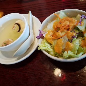Lil Tokyo - Mushroom soup and Ginger Salad - Japanese Near Me - Myrtle Beach, South Carolina Lil Tokyo - Mushroom soup and Ginger Salad - Japanese Near Me - Myrtle Beach, South Carolina