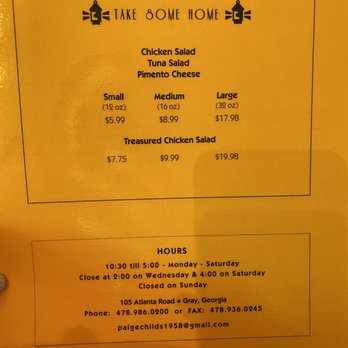 Treasures By The Tracks - Menu (back side) - Vegetarian Near Me - Gray, Georgia Treasures By The Tracks - Menu (back side) - Vegetarian Near Me - Gray, Georgia
