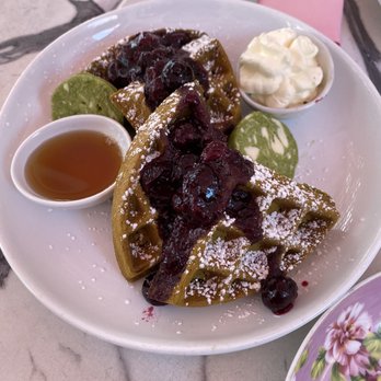 Ladybird - Matcha waffles - Vegan Near Me - New York, New York Ladybird - Matcha waffles - Vegan Near Me - New York, New York