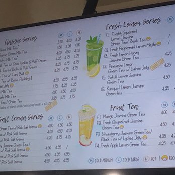 Happy Lemon - Menu - Juice Bars & Smoothies Near Me - Bellevue, Washington
