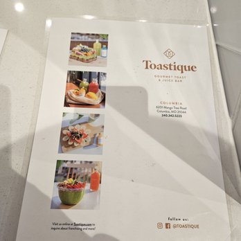 Toastique - Menu.. - Juice Bars & Smoothies Near Me - Columbia, Maryland Toastique - Menu.. - Juice Bars & Smoothies Near Me - Columbia, Maryland