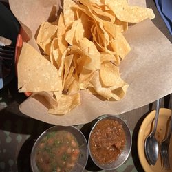 Lupe Tortilla Mexican Restaurant - Chips, salsa, and pinto beans (complimentary)