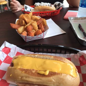 buldogies - Make your own with cheese and tater trio - Hot Dogs Near Me - Conroe, Texas