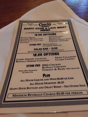 Menu photo 6 Chuck's Steak House Rocky Hill, CT Menu photo 6 Chuck's Steak House Rocky Hill, CT