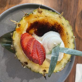 Tommy Bahama - Pineapple Cream Brulee - Seafood Near Me - Plano, Texas Tommy Bahama - Pineapple Cream Brulee - Seafood Near Me - Plano, Texas