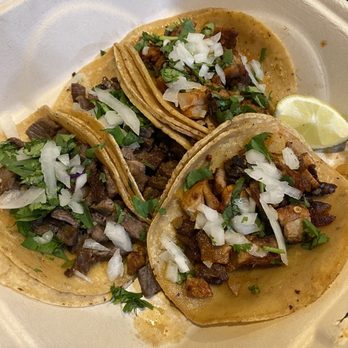 Isla Restaurant - 2 Al pastor, 2 carne asada tacos - Seafood Near Me - Concord, California