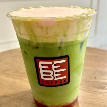 Febe Coffee - Strawberry Matcha with Oat milk - Coffee & Tea Near Me - Irvine, California Febe Coffee - Strawberry Matcha with Oat milk - Coffee & Tea Near Me - Irvine, California