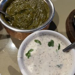 Malhi's Indian Cuisine - Saag and Raita