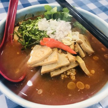 Unchai Thai Restaurant - Close up tom yam noodle - Thai Near Me - Vancouver, British Columbia