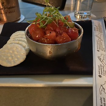 The Bay House - Seasonal Watermelon Poke - Seafood Near Me - Naples, Florida The Bay House - Seasonal Watermelon Poke - Seafood Near Me - Naples, Florida