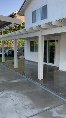 Patio + concrete cleaning - Homeowner had a new patio installed along side their +10yr patio. Unfortunately the new patio made the old patio look really dirty and it highlighted all the grime, dirt and stains both on the patio and floor.
We did some touch ups on the patio and gave it a good deep clean.
The Backyard looks great! Patio + concrete cleaning - Homeowner had a new patio installed along side their +10yr patio. Unfortunately the new patio made the old patio look really dirty and it highlighted all the grime, dirt and stains both on the patio and floor.
We did some touch ups on the patio and gave it a good deep clean.
The Backyard looks great!