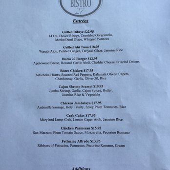 Bistro 27 at the Catskill Golf Resort - Menus - Breakfast & Brunch Near Me - Catskill, New York