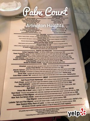 Menu photo 3 Palm Court Arlington Heights, IL