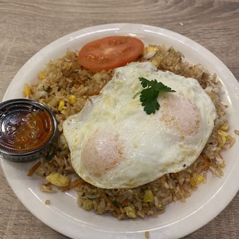 Aloha Stacks - Crab Fried Rice with Over Easy Eggs - Breakfast & Brunch Near Me - Irvine, California Aloha Stacks - Crab Fried Rice with Over Easy Eggs - Breakfast & Brunch Near Me - Irvine, California