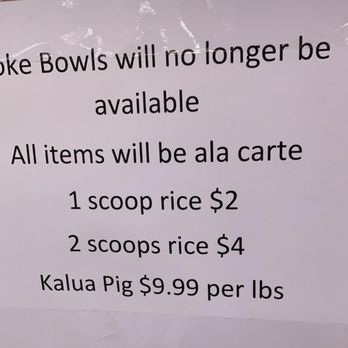 Tamura's Market Hau'ula - No more poke bowls. - Grocery Near Me - Hauula, Hawaii