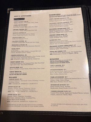 Menu photo 3 Ted's Stadium Kitchen and Pub Cranston, RI