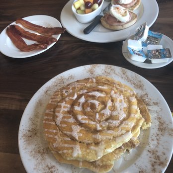 Brunch Cafe-Addison - Cinnamon Swirl Pancakes... yummy! - Breakfast & Brunch Near Me - Addison, Illinois